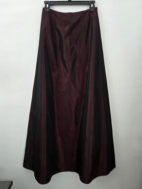 Randi May Collection Vintage 90s Vamp Gothic Glam iridescent Burgundy Skirt 4.